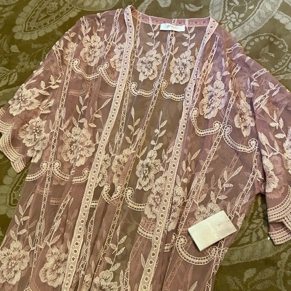 Mauve kimono - Picture 3 of 6